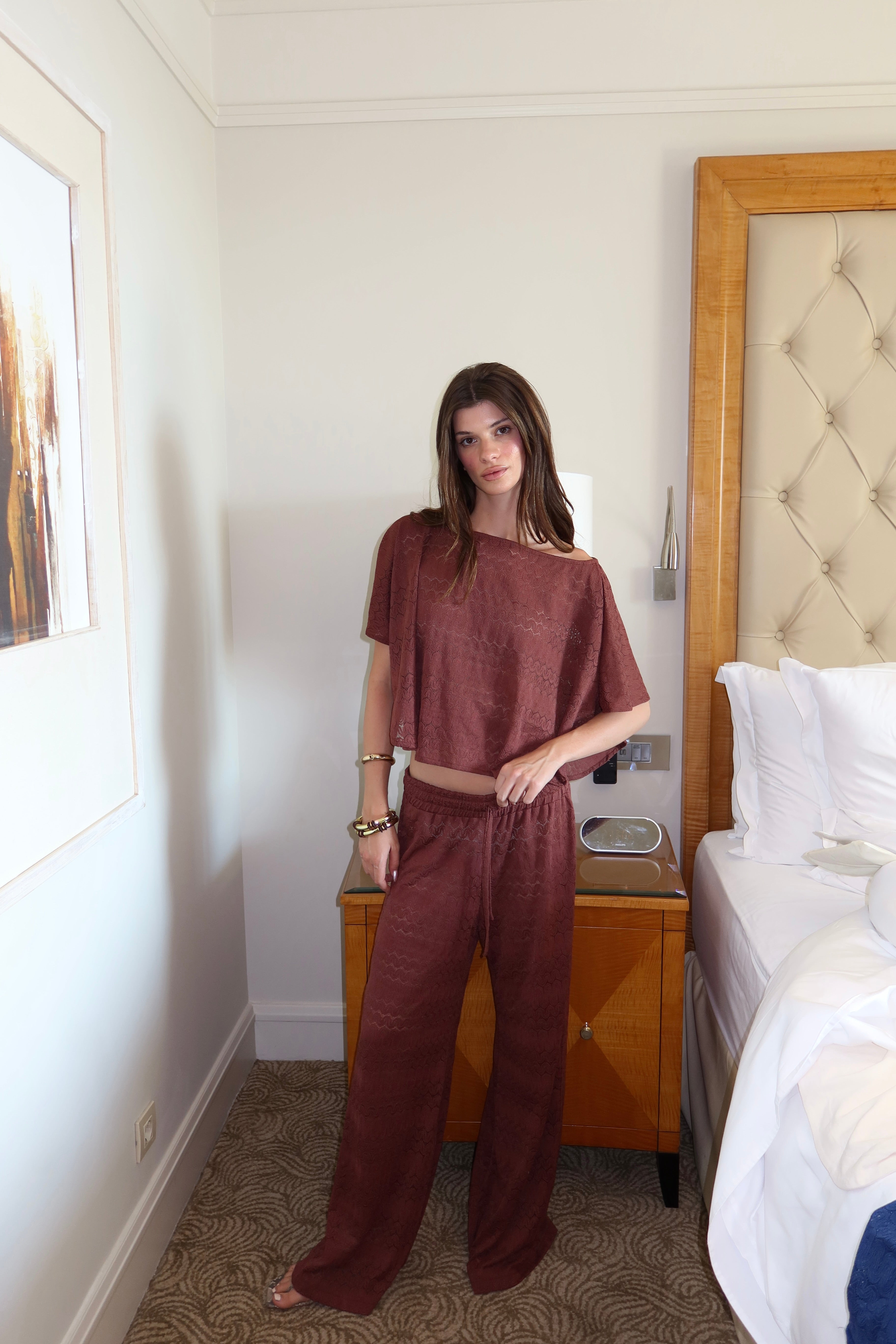 Brown Lace set