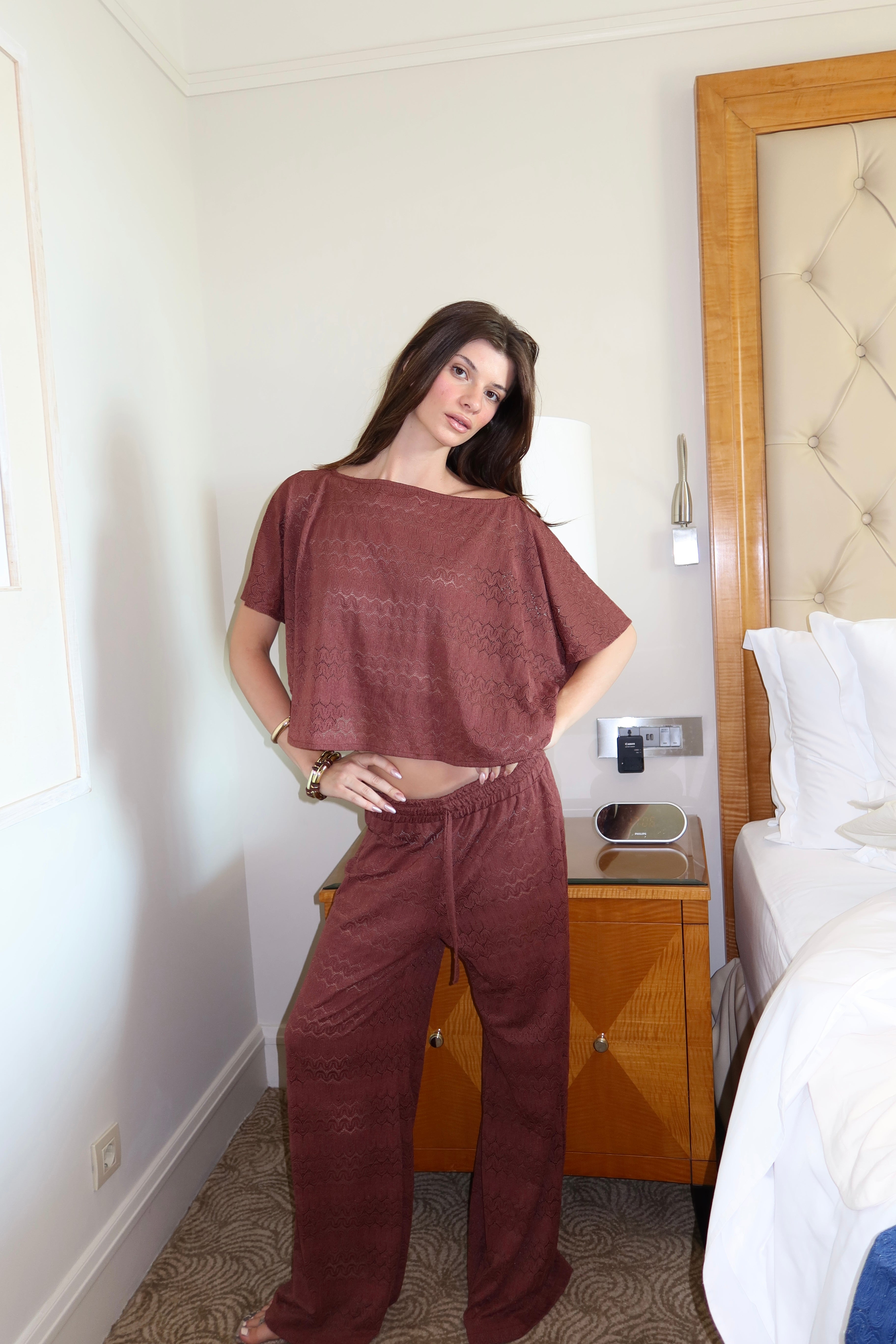 Brown Lace set