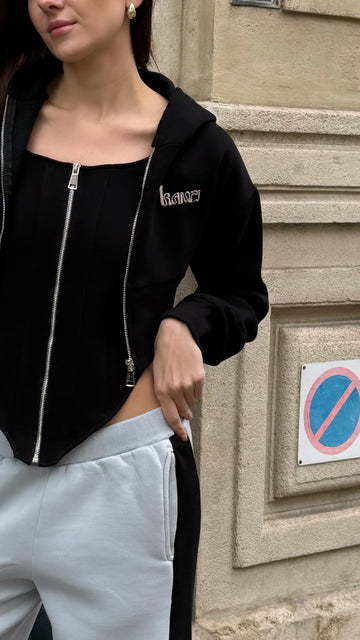 black corset top