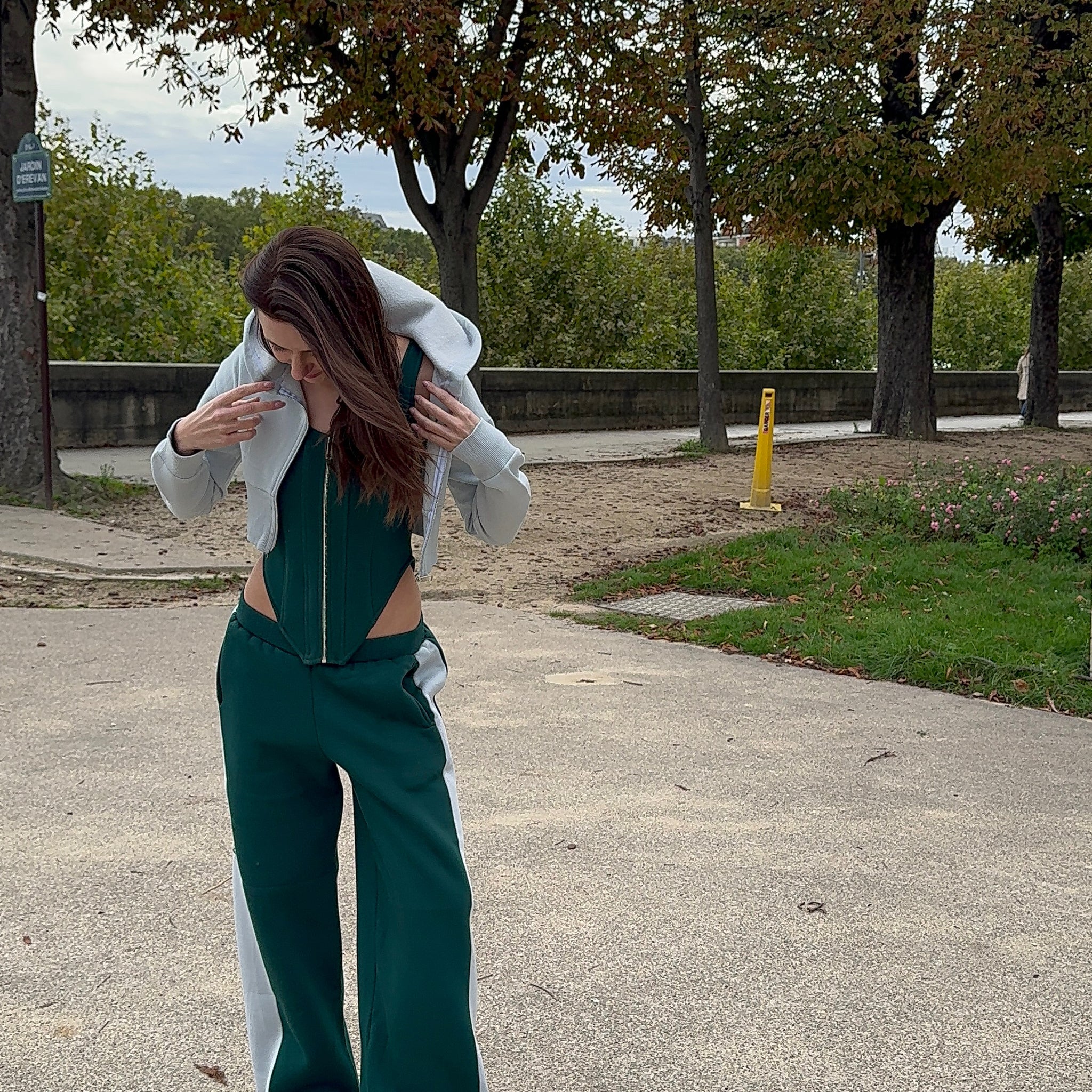 emerald corset top