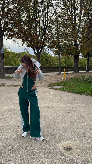 emerald corset top
