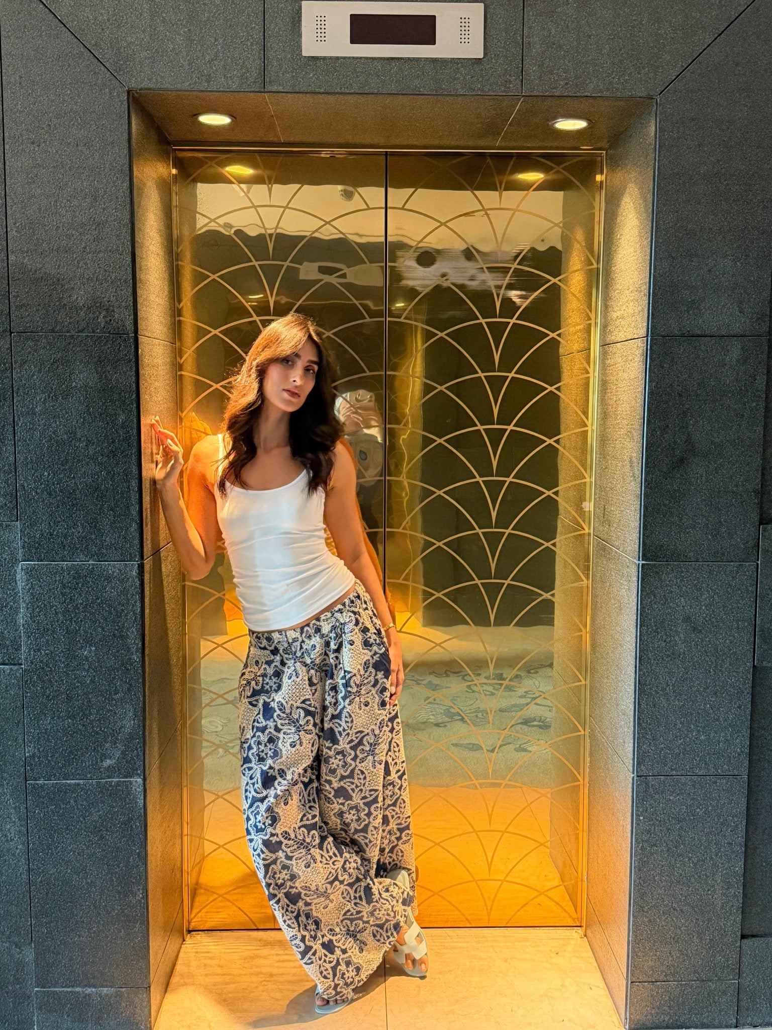 Indigo Blossom Pants