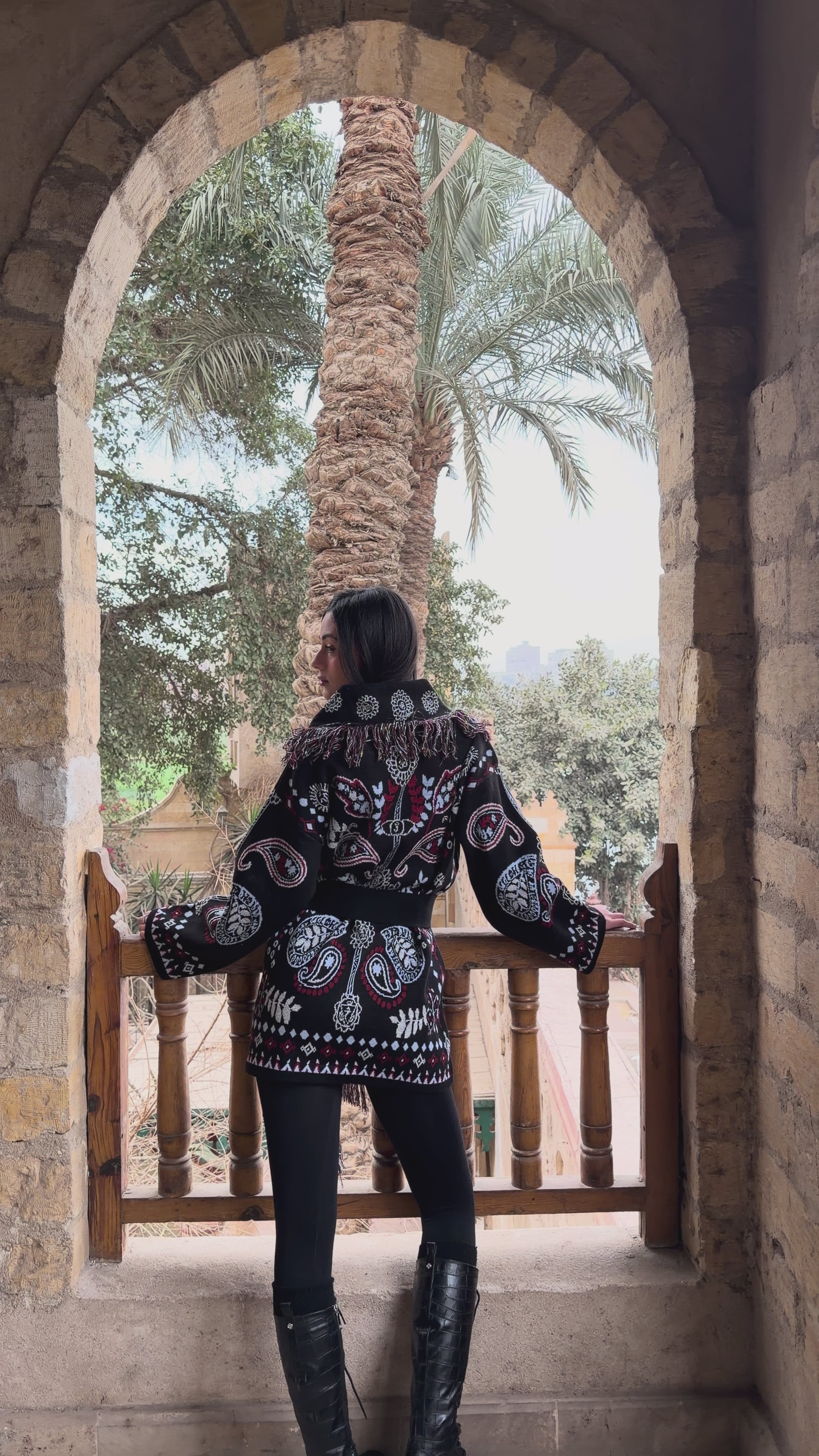 Black Aurora Knit Cardigan