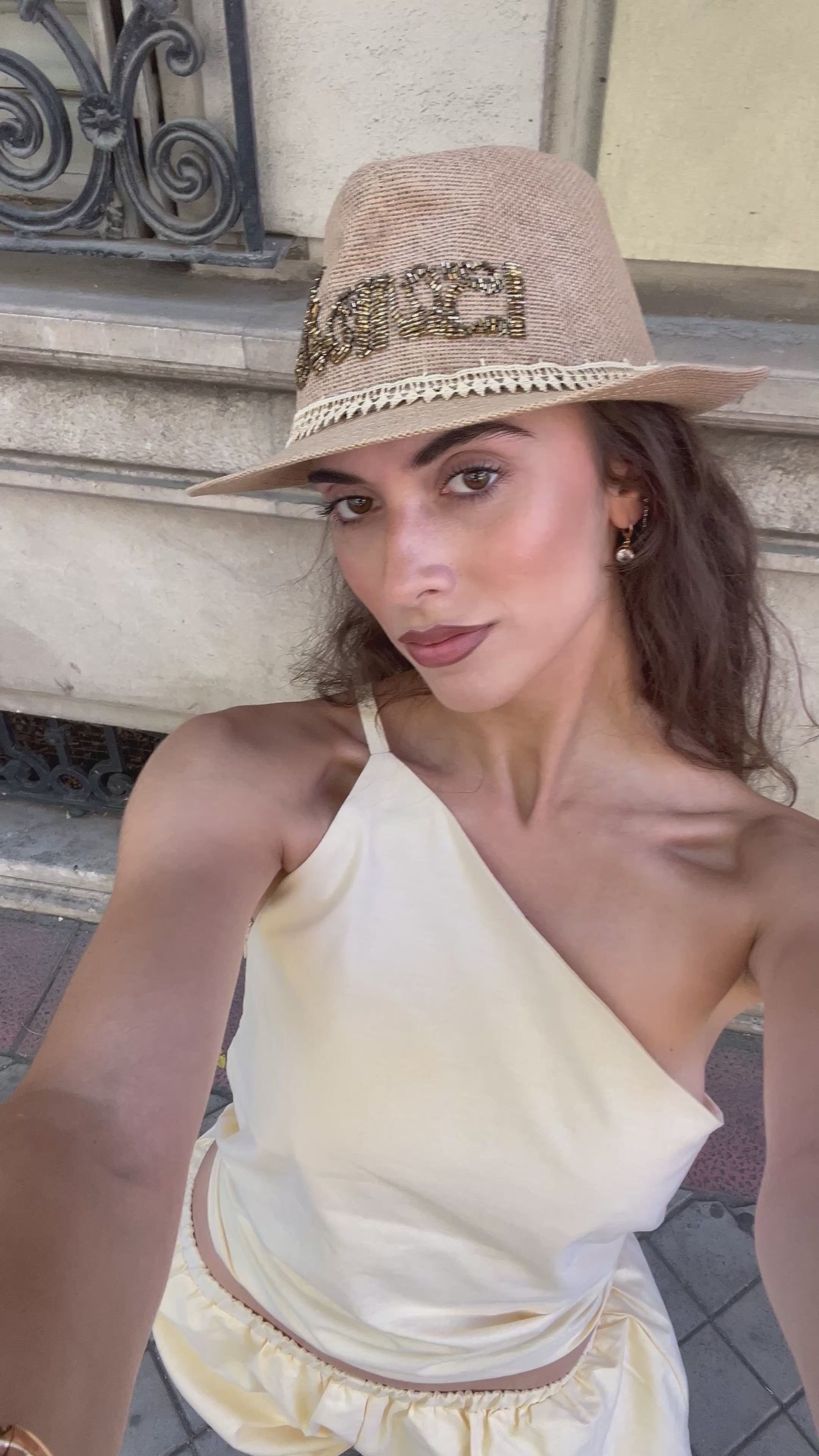 Light Yellow Twist Top