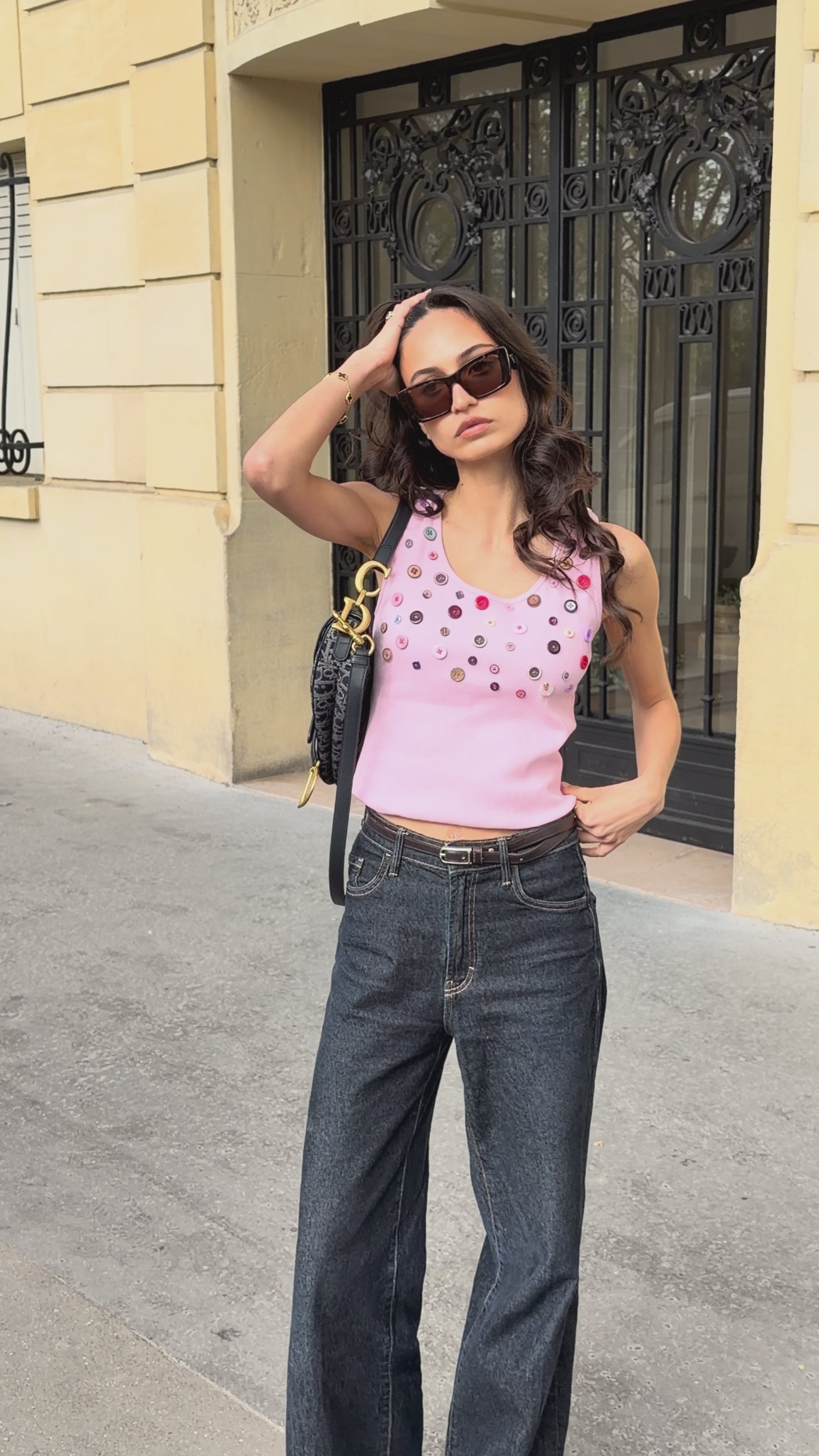 Button Embellished Top