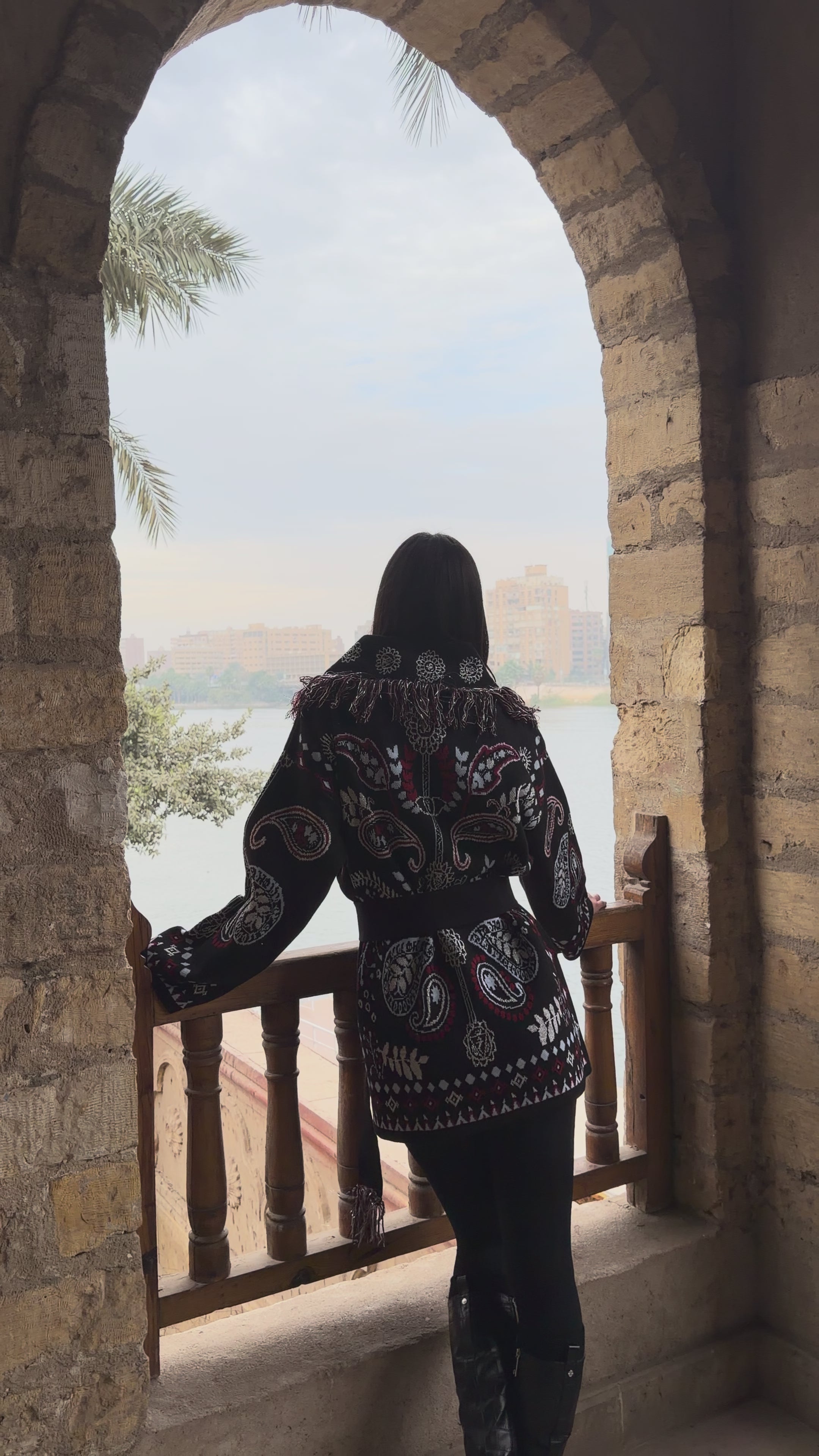 Black Aurora Knit Cardigan